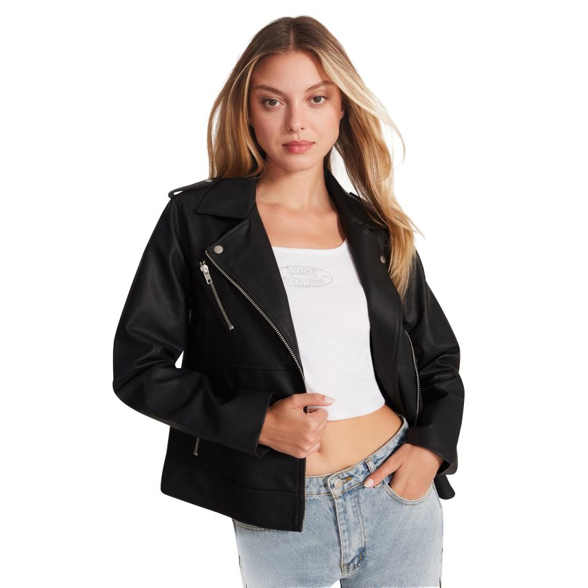 Black Steve Madden Julia Women\'s Jackets | PH 9307EOS